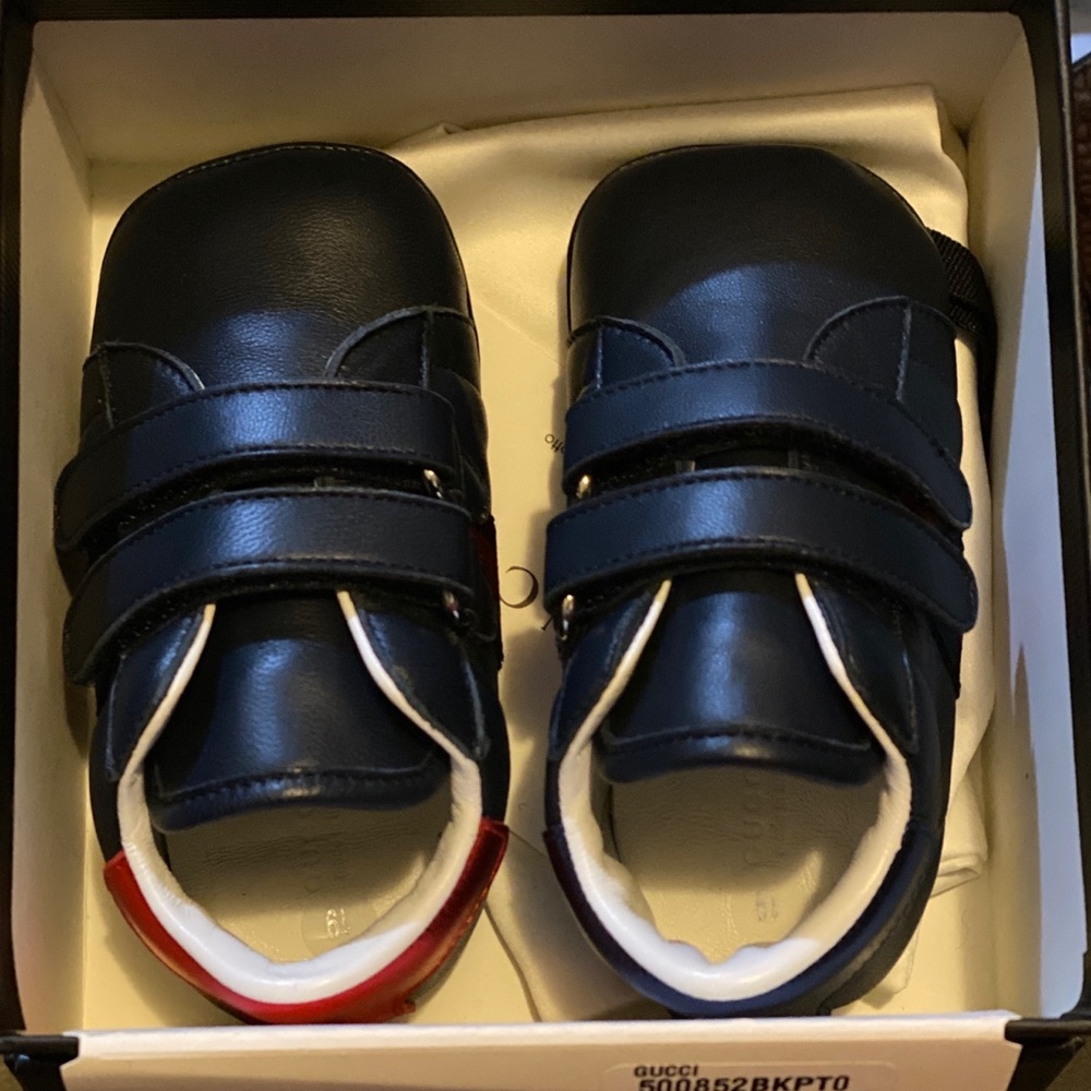 Gucci ace baby newborn snap sneakers NWT - Picture 3 of 15